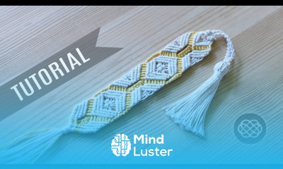 TWO COLOUR MACRAME  BOOKMARK PATTERN TUTORIAL