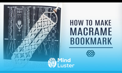 DIY ELEGANT MACRAME BOOKMARK  TUTORIAL