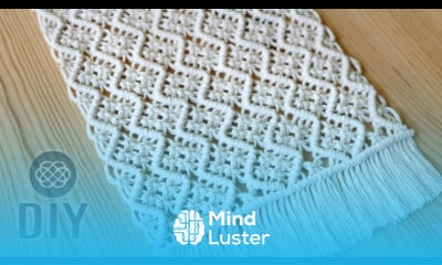 WAVY MESH MACRAME TABLECLOTH PATTERN TUTORIAL