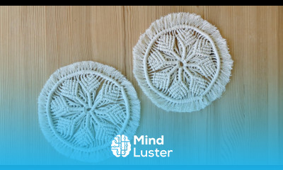 EASY MACRAME FLOWER COASTERS TUTORIAL 
