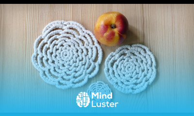 ROUND MACRAME FLOWER COASTERS DIY BOHO DECOR