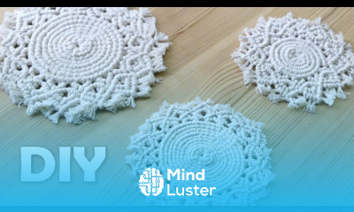 DIY MACRAME COASTERS BOHO HOME DECOR IDEAS