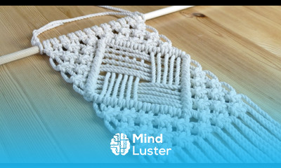 DIY Easy Macramé Diamond Pattern Wall Hanging Tutorial