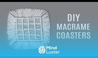 DIY Easy Macrame SQUARE COASTERS NEW Pattern