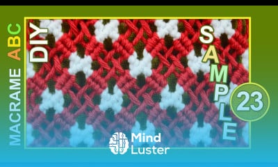 Macrame ABC pattern sample 23