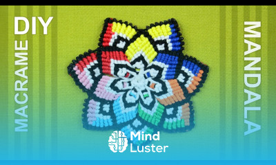 Colorful Mandala Flower in Macramé DIY Tutorial