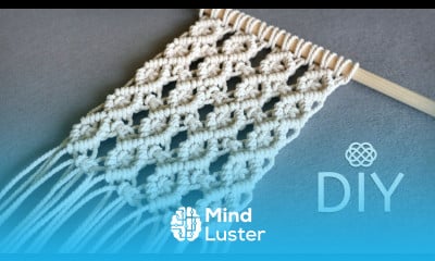 MACRAME CLOVE HITCH DAISY MESH PATTERN TUTORIAL