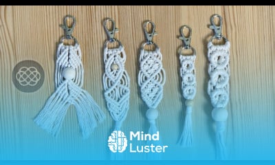 DIY 4 MACRAME KEYCHAINS LOW COST TO MAKE NEW PATTERNS