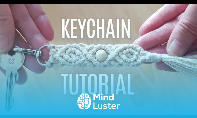DIY ROSEBUD MACRAME KEYCHAIN TUTORIAL