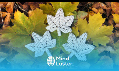  Macrame Leaf Keychain Necklace Feather Leaves Tutorial