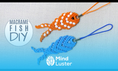 DIY FISH KEYCHAIN EASY MACRAMÉ TUTORIAL