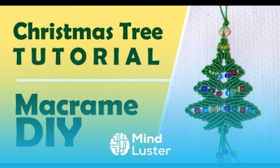 Macramé Hanging Christmas Tree  Tutorial by Macrame School