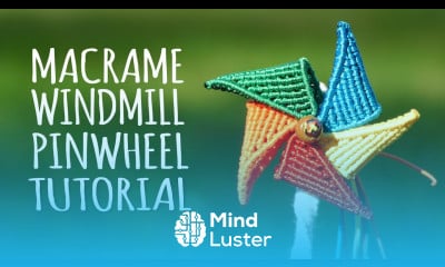 Colorful Windmill Pinwheel Tutorial by Macrame School