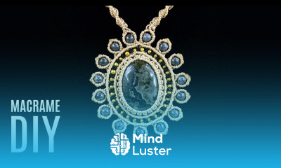 Vintage Macramé Sun Necklace Pendant Tutorial Macrame School