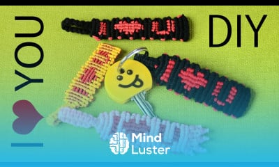 DIY Knotted Keychain I  U Tutorial