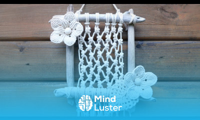 MACRAME PHOTO FRAME USING DRIFTWOOD STICKS