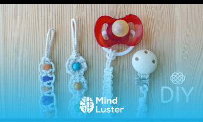 DIY PACIFIER CLIP HOLDER EASY MACRAME TUTORIAL