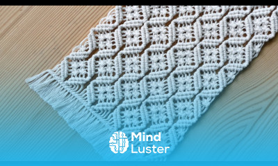 DIAMOND MESH MACRAME TABLECLOTH PATTERN TUTORIAL