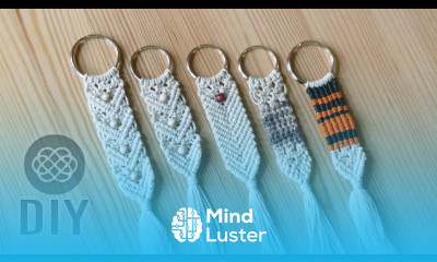 MAKE 3 DOLLAR TREE MACRAME KEYCHAINS DIY 