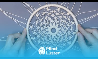 How to Make a Macramé  DREAMCATCHER using Square Knots