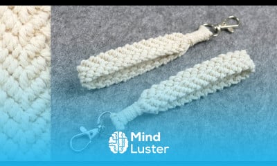 DIY CHEVRON WRISTLET KEYCHAIN MACRAME KEY FOB TUTORIAL