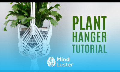 Macrame Plant Hanger DIY How to Start Plant Hanger