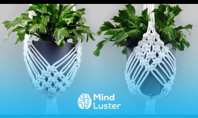 DIY Macrame Plant Hanger Easy NEW Diamond Design