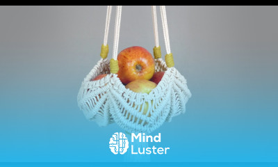 Hanging Macrame Fruit Basket Plant Hanger Tutorial
