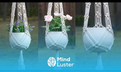 DIY Macramé Air Plant Hanger EASY Square Knot Design