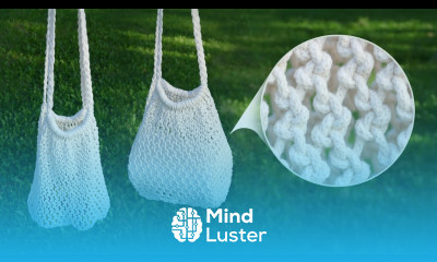 DIY Market Bag Macramé Net Bag NEW Knot Design