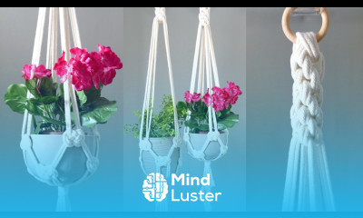 Easy Macrame Plant Hanger with Josephine Knot NEW Way to start Hanger