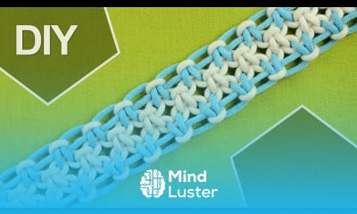 Square knot variations with eight strings DIY Tutorial