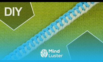 How to tie a Half Hitch knots ZIPPER BRACELET