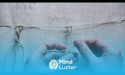 Macrame first steps basic knots 2 Spiral Knot