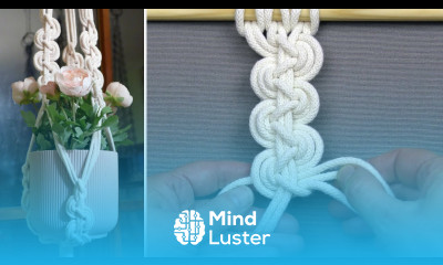 DIY Wavy Knot Plant Hanger EASY Macrame Tutorial