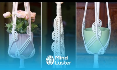DIY Macrame Plant Hanger EASY Wave Pattern Tutorial