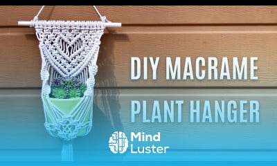 DIY Macrame Plant Hanger with Heart  Step by Step