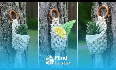 DIY MACRAME POT HANGER PLANT HANGER WALL BASKET PLANT HOLDER