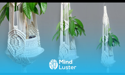 Macrame Air Plant Hanger NEW Plant Holder Pattern