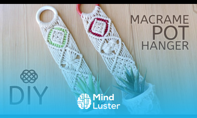 MACRAME POT HANGERS DIY WALL PLANTERS BOHO HOME DECOR