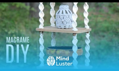 DIY Boho Macrame Hanging Shelves Easy Tutorial