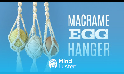 MINI PLANT HANGER DIY MACRAME EGG HANGER EASTER DECORATIONS