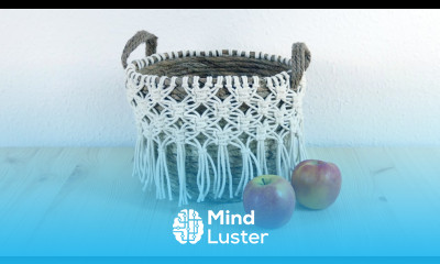 Macrame Designed Basket DIY