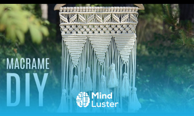 DIY Macramé Wall Hanging Easy Tutorial by Macrame School Home Decor Ideas