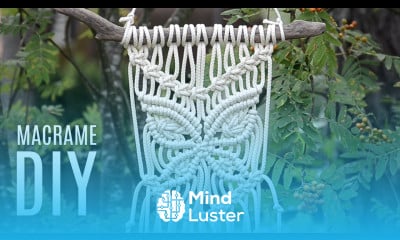 Macramé Wall Hanging Butterfly Tutorial by Macrame School