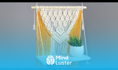 DIY Macramé Wall Hanging with Shelf Decorative Functional Home Decor Idea