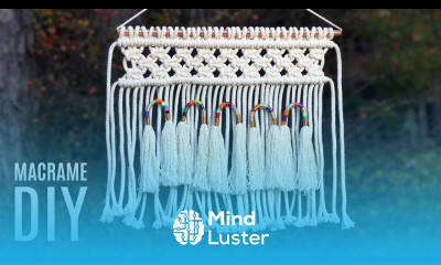 Modern Macramé Wall Decor Idea DIY Easy Wall Hanging