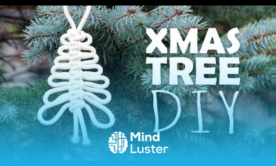 Knotted Xmas Tree Easy Tutorial by Macrame School 