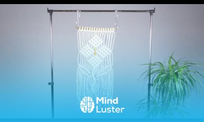 Making Flower Wall Hanging