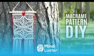 Six Petal Flower Pattern for Wall Hanging Macramé Design Element for Home Decor